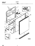 DOOR Diagram and Parts List for FDP635RFR2  Frigidaire Dishwasher