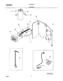 CONTROLS Diagram and Parts List for FAL125K1A5  Frigidaire Air Conditioner