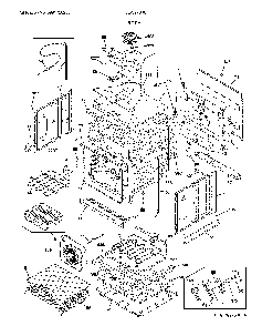 Body Diagram and Parts List for FGEW2766UFB  Frigidaire Wall Oven