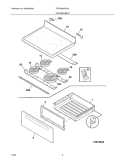 TOP / DRAWER Diagram and Parts List for TEF360MXDSA  Tappan Range