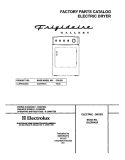 COVER Diagram and Parts List for GLER642AS0  Frigidaire Dryer