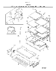 Shelves Diagram and Parts List for 2537041341H  Kenmore Refrigerator