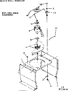 Fan & deck assembly Diagram and Parts List for 867733641  Frigidaire Furnace