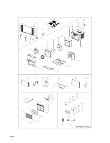 Recommended Spare Parts Diagram and Parts List for 25377150610  Kenmore Air Conditioner