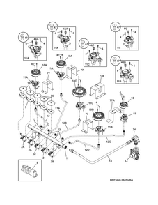 Part Location Diagram of 5304499339 Frigidaire Ignitor/Orifice Assembly