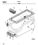 CABINET Diagram and Parts List for MFC15D4FW3  Frigidaire Freezer