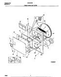 FRONT PANEL / LINT FILTER Diagram and Parts List for MDE546REW0  Frigidaire Dryer