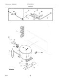 SYSTEM Diagram and Parts List for KCH09M2MW0  Kelvinator Freezer