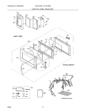 CONTROL PANEL / DOOR / MISC Diagram and Parts List for CGLMV169DSB  Frigidaire Microwave