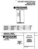 COVER Diagram and Parts List for FRS22ZGGD0  Frigidaire Refrigerator