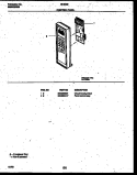 CONTROL PANEL Diagram and Parts List for 56-9432-10-06  Tappan Microwave