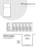 COVER Diagram and Parts List for FRT18H6CQ5  Frigidaire Refrigerator