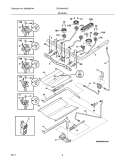BURNER Diagram and Parts List for CRG3490LWC  Crosley Range