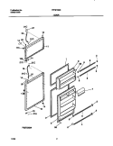 DOOR Diagram and Parts List for FRT21NSGD2  Frigidaire Refrigerator