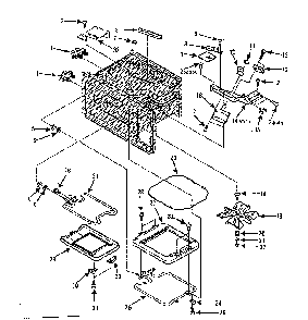 Cavity Parts - B Diagram and Parts List for 5648747680  Kenmore Microwave