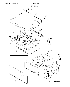 Top/drawer Diagram and Parts List for CFEF3054UWG  Frigidaire Range
