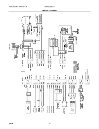 Wiring Diagram Diagram and Parts List for FPBG2278UF3  Frigidaire Refrigerator