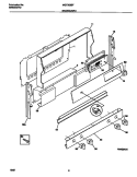 BACKGUARD Diagram and Parts List for MGF352BFDB  Frigidaire Range