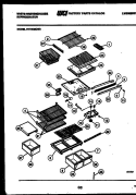 SHELVES AND SUPPORTS Diagram and Parts List for RT196MCV0  Frigidaire Refrigerator