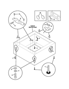 Replacement Parts Diagram and Parts List for 41746062  Kenmore Laundry Accessories