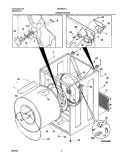 DRY CAB, HEATER Diagram and Parts List for GLER331AQ1  Frigidaire Dryer