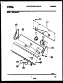 CONSOLE AND CONTROL PARTS Diagram and Parts List for MWX121RBD0  Frigidaire Washer