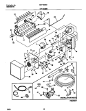 ICE MAKER Diagram and Parts List for GRT18IDRHD0  Gibson Refrigerator