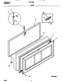DOOR Diagram and Parts List for WFC15M4HW0  Frigidaire Freezer