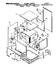 Oven Diagram and Parts List for KEBS177YBL0  Frigidaire Wall Oven