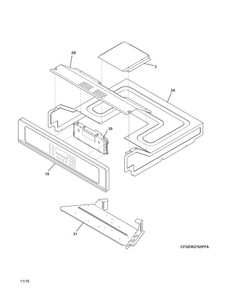 Part Location Diagram of 5304510372 Frigidaire CONTROLLER