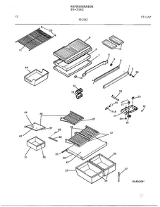 Electrical Equipment Page 11 Diagram and Parts List for 95-2162  Frigidaire Refrigerator