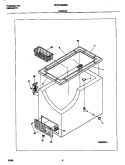 CABINET Diagram and Parts List for FFC09M5HW0  Frigidaire Freezer