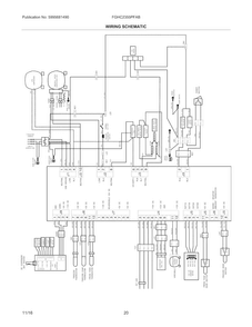 Wiring Schematic Diagram and Parts List for FGHC2355PFAB  Frigidaire Refrigerator