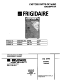COVER Diagram and Parts List for FDG848GFT0  Frigidaire Dryer