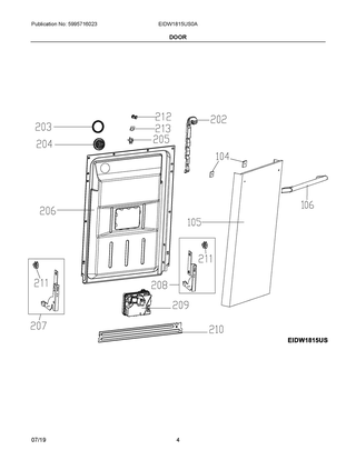 Part Location Diagram of 5304522077 Frigidaire PIPE