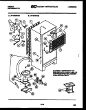SYSTEM AND AUTOMATIC DEFROST PARTS Diagram and Parts List for RT19F3WT3D  Gibson Refrigerator