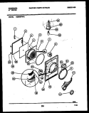 DOOR PARTS Diagram and Parts List for DG8600PW2  Frigidaire Dryer