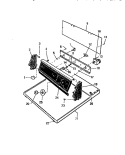 CONSOLE & CONTROLS Diagram and Parts List for DE650EDV1  Frigidaire Dryer