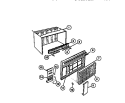 CABINET FRONT & WRAPPER Diagram and Parts List for AR12ME8N1  Frigidaire Air Conditioner