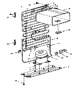 Cooling Unit Parts Diagram and Parts List for 5648611162  Kenmore Refrigerator