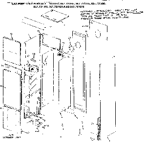 Furnace body Diagram and Parts List for 867721310  Frigidaire Furnace