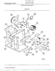 Room Air Conditioner Page 3 Diagram and Parts List for 5078A  Frigidaire Air Conditioner