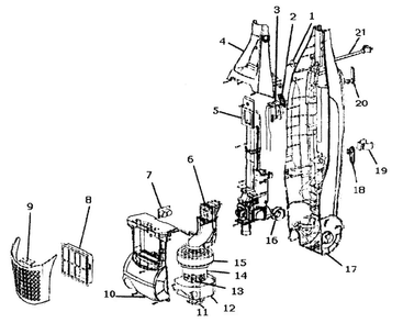Part Location Diagram of 80714 Frigidaire Vacuum hepa filter