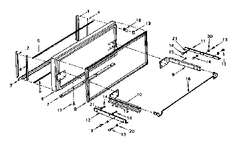 Door Diagram and Parts List for 5648761980  Kenmore Refrigerator