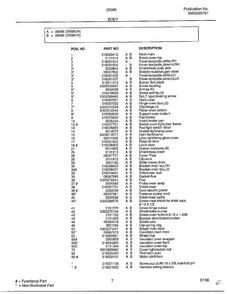 Body Page 2 Diagram and Parts List for 285860A  Frigidaire Range