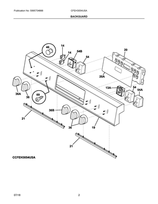 Part Location Diagram of 5304514108 Frigidaire CONTROLLER