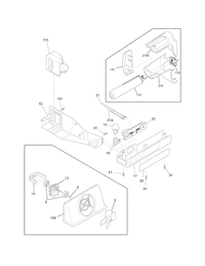 Controls Diagram and Parts List for FFHS2612LS8  Frigidaire Refrigerator