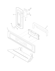 Part Location Diagram of 5304493447 Frigidaire CONTROL PANEL ASSEM