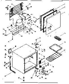 Cabinet Parts Diagram and Parts List for 5648951520  Kenmore Refrigerator