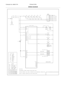 Wiring Diagram Diagram and Parts List for FPGH3077RFB  Frigidaire Range